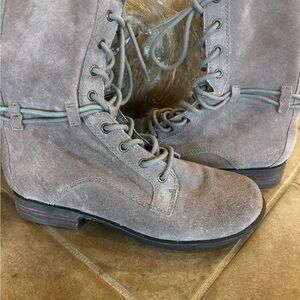 Seychelles Taupe Lace-Up Boots